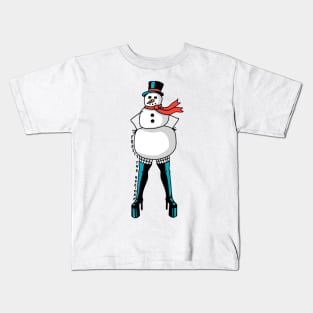 Frosty the Hoe-man Kids T-Shirt